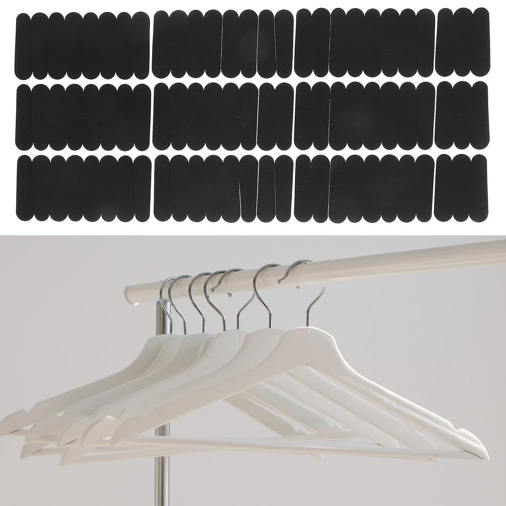 200 Pcs Anti Slip Silicone Grips For Wooden Hangers Non Skid Strips Clothes Rack Sticker Travel Hanger Clothing Display Holder