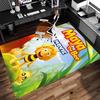 1pc Maya the bee Print Area Rug - Soft,Washable Non-Slip Indoor Mat for Office Chairs,Living Room,Home Office Decorative Rug
