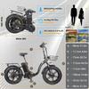 KETELES KF9 Elektrofahrrad 1000W Doppelmotor 48V35AH Lithiumbatterie Faltbares Elektrofahrrad für Erwachsene 20*4.0-Zoll Fat Tire Schnee E-Bike