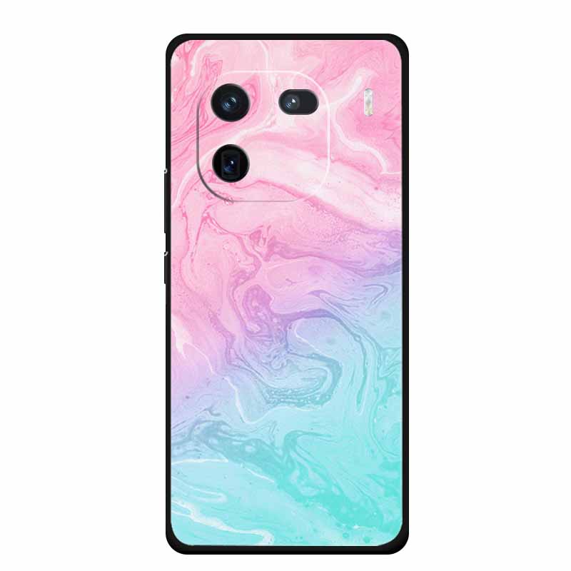 For Vivo iQOO 12 Case Marble Painted Soft Silicone TPU Cover Phone Cases For Vivo iQOO 12 Pro 5G V2307A V2329A Colorful New Etui