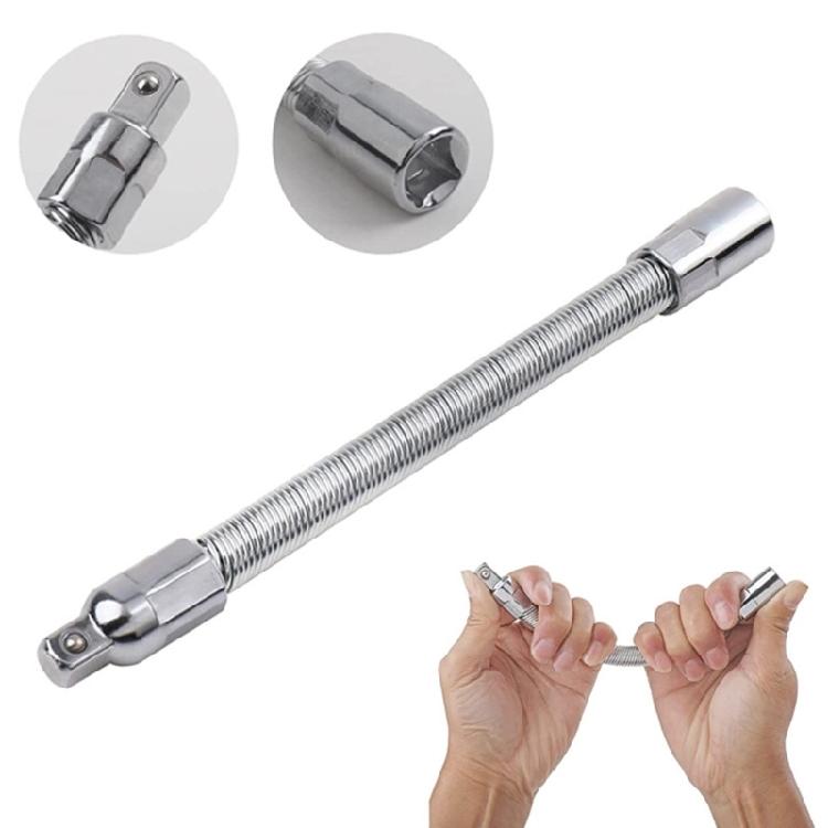 3Pcs High Torques  Wrench Sleeve Set with Bendable Extension Rod Furniture Assembly Wrench for Various Repair Job