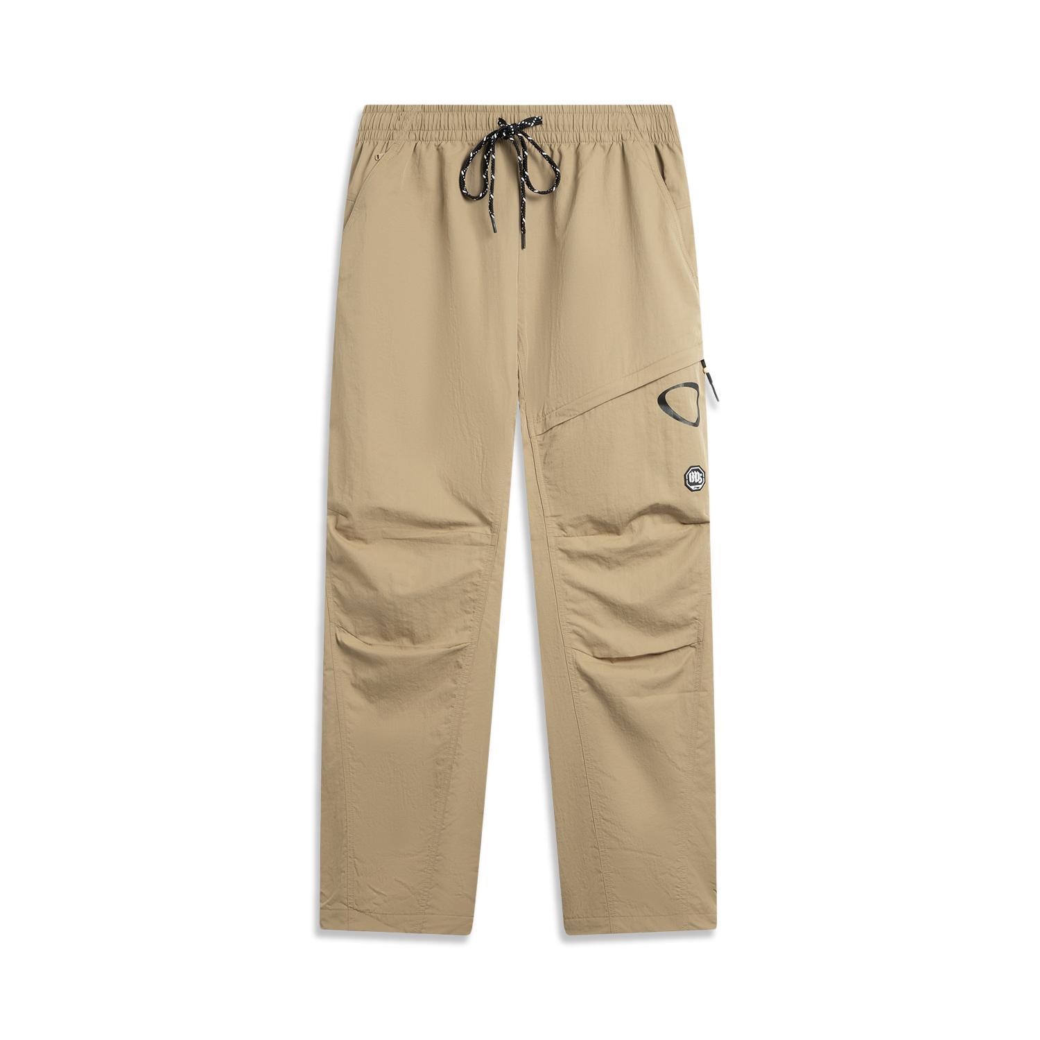 

Li Ning Bad Five Простые Удобные Свободные Универсальные Брюки Казуал с Прямыми Штанинами и Средней Посадкой Мужские брюки AYKV187-1 XXL