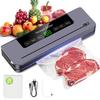 80KPa Powerful Vacuum Sealer – Multi-Functional Food Saver for Fresh & Liquid Foods, Includes 20 Bags, Fast Automatic Sealing Less