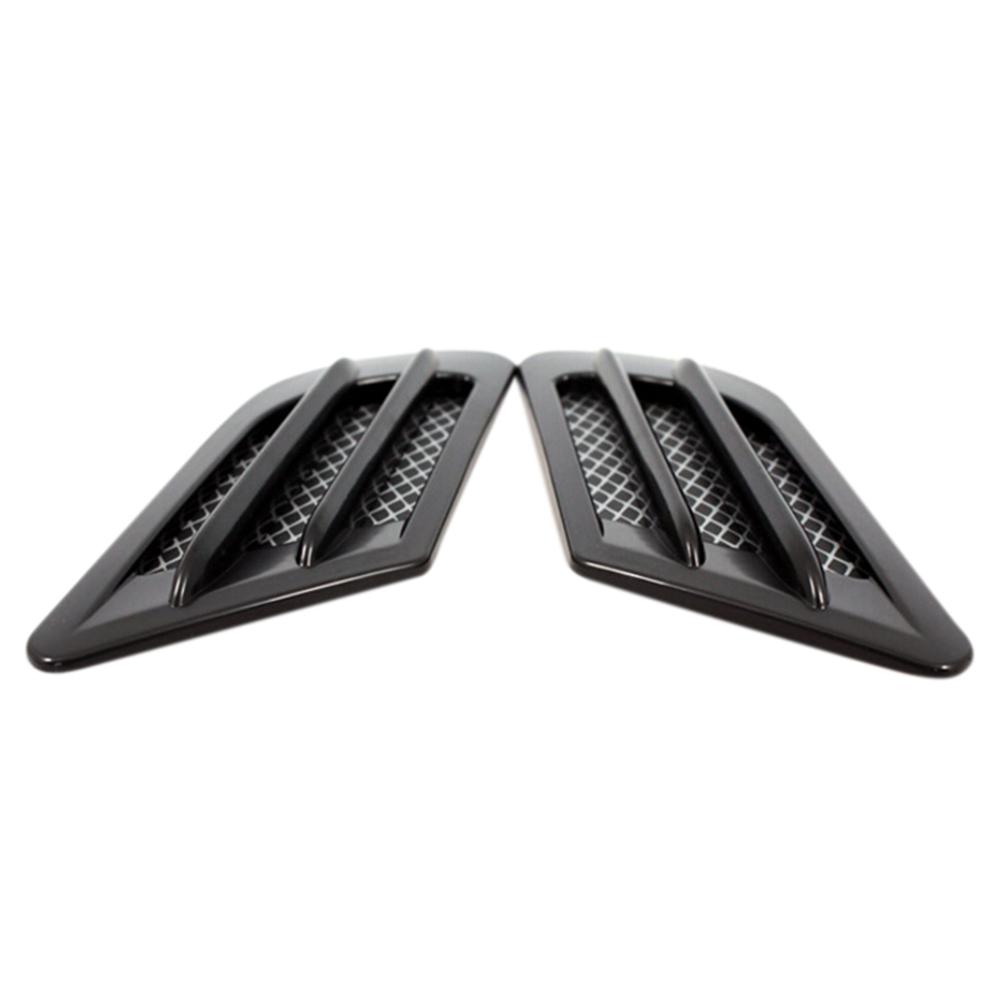 1pair Car Side Air Flow Fake Vent Hole Cover Fender Intake Grille Duct Decoration Sticker Auto cool sticky exterior decor