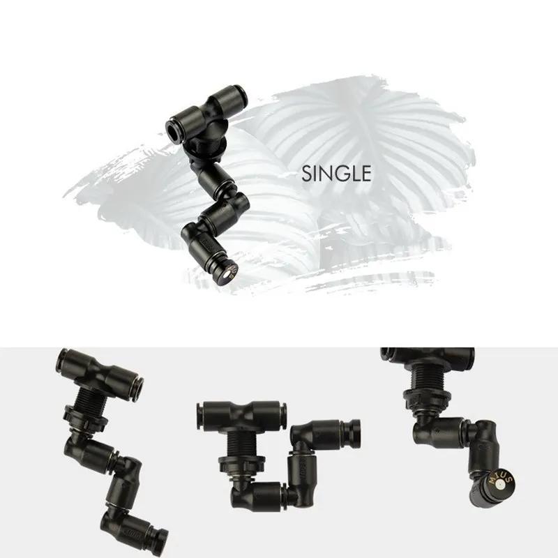 Universal Misting Nozzle 360°Rotatable Fogger Sprayer Reptile Terrarium Rainforest Vivarium Humidity Irrigation System Nozzle