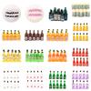 Various Styles 10pcs Mini 1/12 Dollhouse Miniature Simulation Whisky Wine Bottles Pretend Play Toys Doll Food Drink Accessories