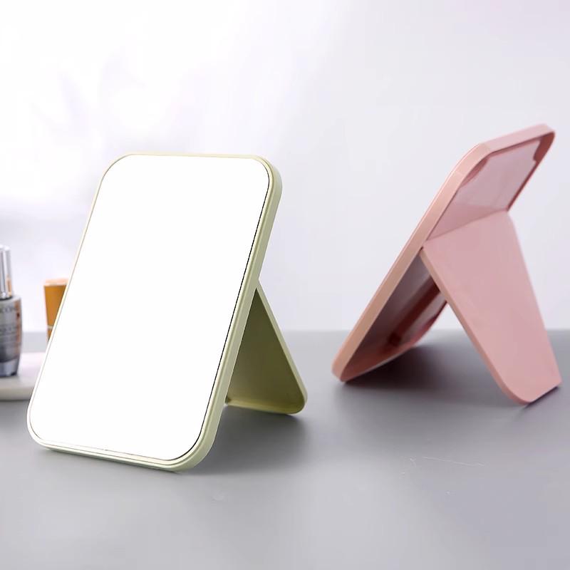 Hochauflösender Faltbarer Tisch-Make-up-Spiegel – Einseitiger Quadratischer Kosmetikspiegel