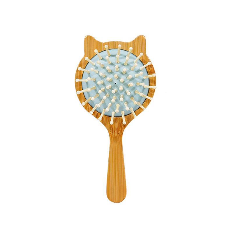 1Pc Wood Comb Professional Healthy Paddle Cushion Hair Loss Massage Brush Hairbrush Comb Scalp Hair Care Healthy Bamboo Comb