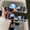Retro Quadratische Sonnenbrille Damen Herren Marke Designer Mode Farbverlauf Vintage Sonnenbrillen Weiblich Männlich Spiegel Punk Oculos De Sol