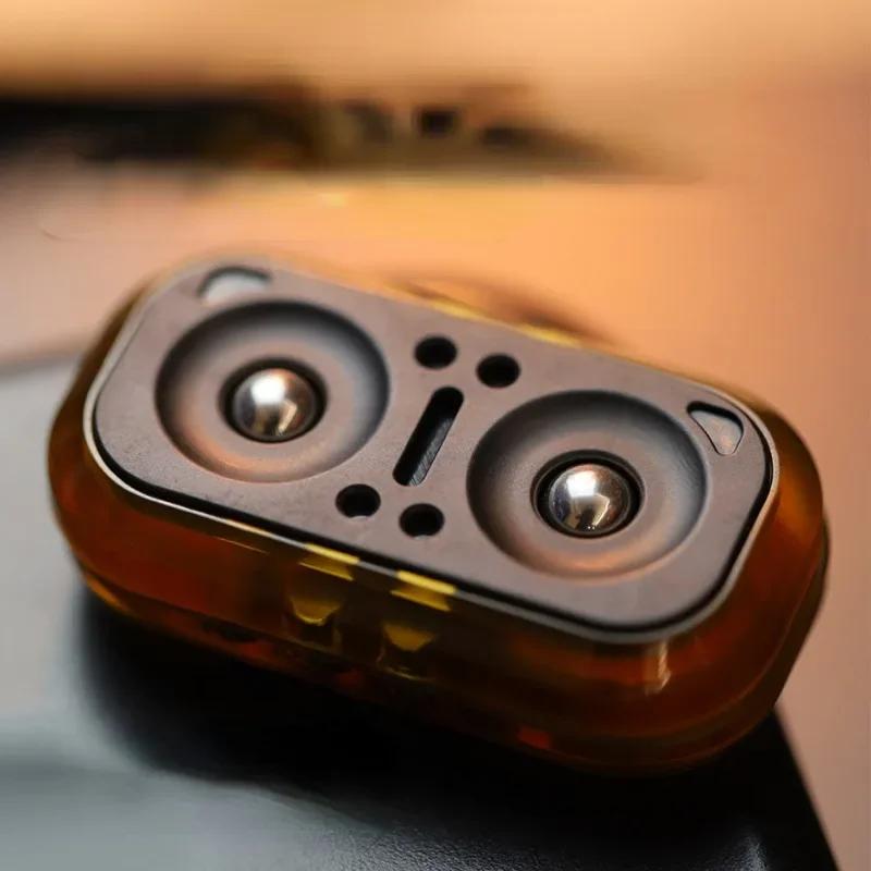 

Owl Magnetic Push Card Stress-Relieving Fidget Slider With Fingertip Gyroscope For Anxiety Relief Mechanical Slider Spinner Toy