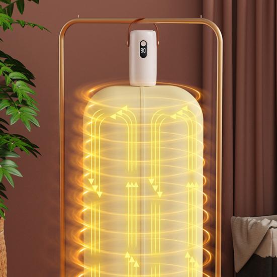 Portable Mini Dryer with Hanging Hook Foldable Garment Bag for Travel High Temp Protection Fast Drying Machine with Timer