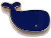 Whale Pin Badge, Cute Whale Design Pin, AquariumFish Goods (Blue)