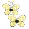 Halloween Bee Wing for Kids Boys Girls Yellow Mesh Wing Costume Animal Cosplay Headband for Fantasy Party Accessories