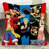 One Piece Pillow Cover Anime Fan Favorite Character Print Decorative Pillowcase for Bedroom Living Room and Anime Enthusiasts
