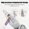 9-in-1 Multifunctional Wire Stripping Pliers with Voltage Tester, Wire Stripper/Cutter/Crimper Tool for Electrical Maintenance