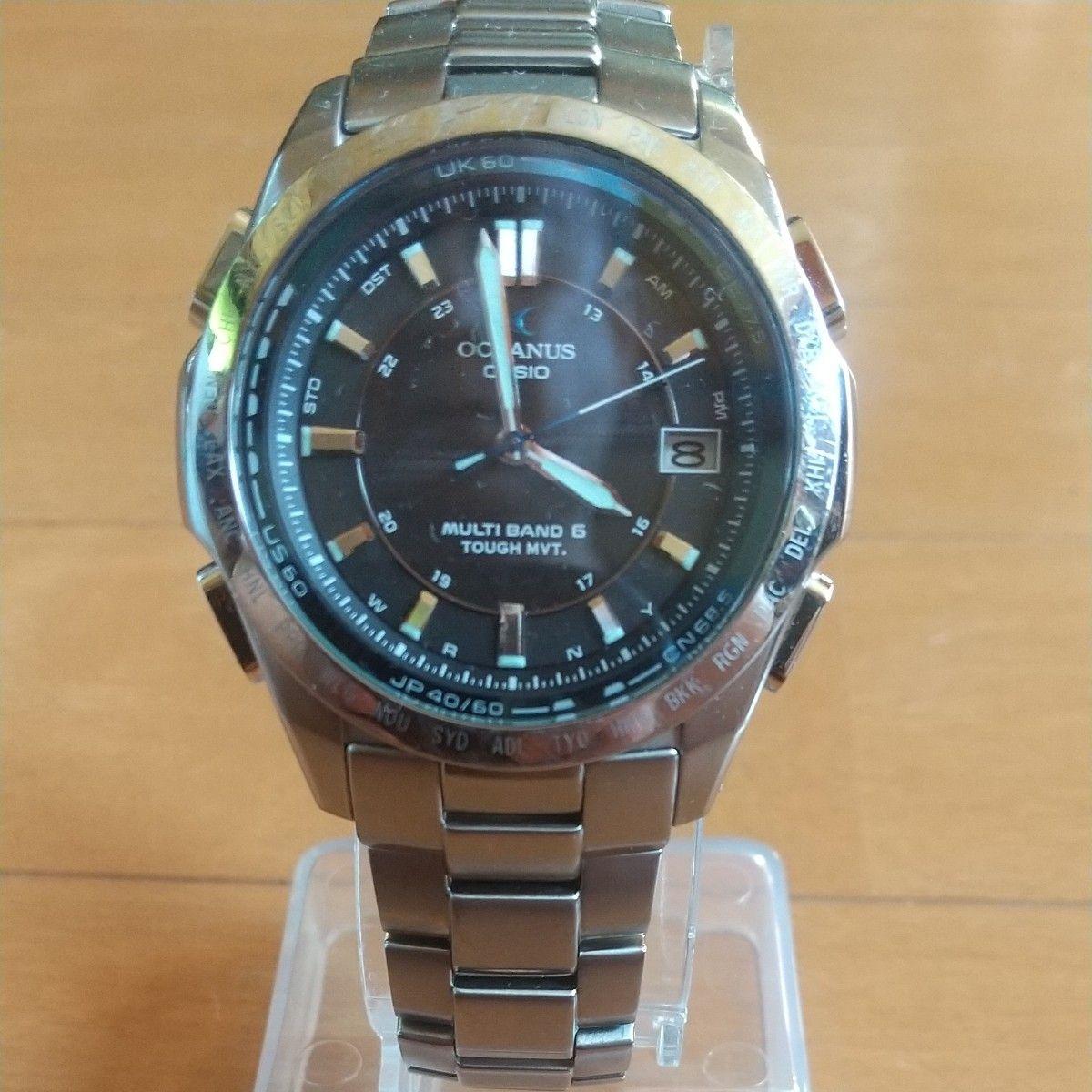 Б/у мужские часы CASIO OCEANUS Радиоуправляемые на солнечной батарее