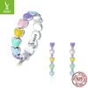 Rainbow Series S925 Silver Beads, Colorful Earrings, Bracelets, Jewelry Collection Map
