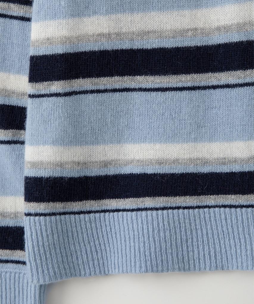 Sseomweeobeoteo Cope Stripe Knit - Light Blue
