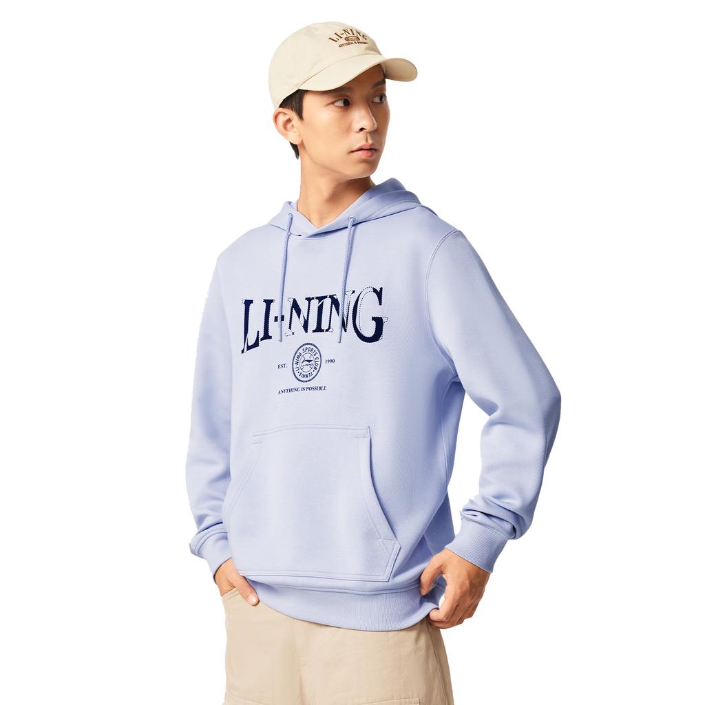 Li Ning Sports Life Collection Sweatshirt Men's Frost Blue AWDV563-3