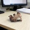 Simulation Camel Model Standing Kneeling Single Two Humped Camel Figurine Miniature Desert Animal Educational Toy Collectible Decoration