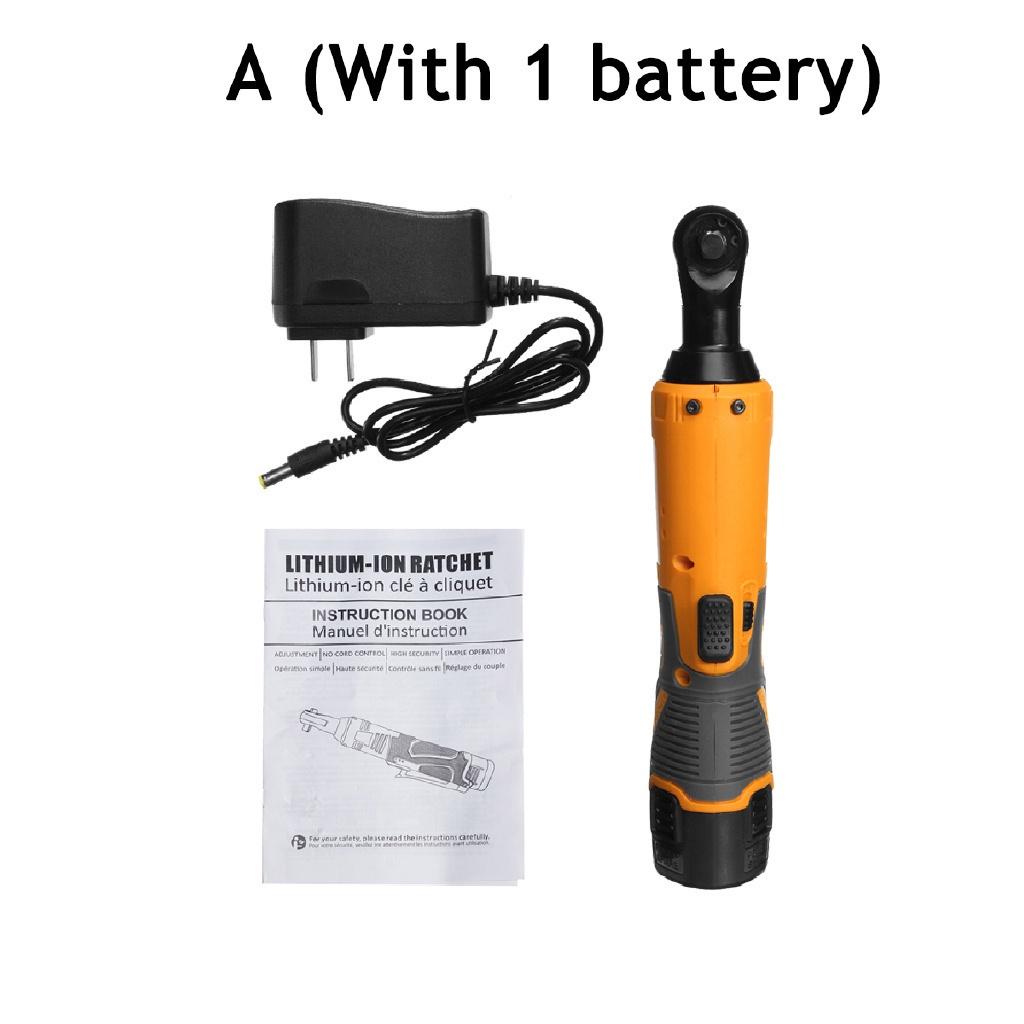 12V Effective Electric Corner Wrench 3/8 Screwdriver Cordless Scaffold Wrench 65NM With 1/2 Li-ion Battery