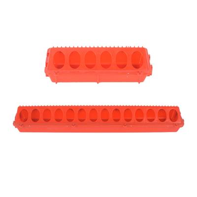 Poultry Feeder, Chicken Feeder, No Waste,with Holes,Poultry Feeding Dish Quail Feeder for Bird Pigeons Chick Budgies Quail