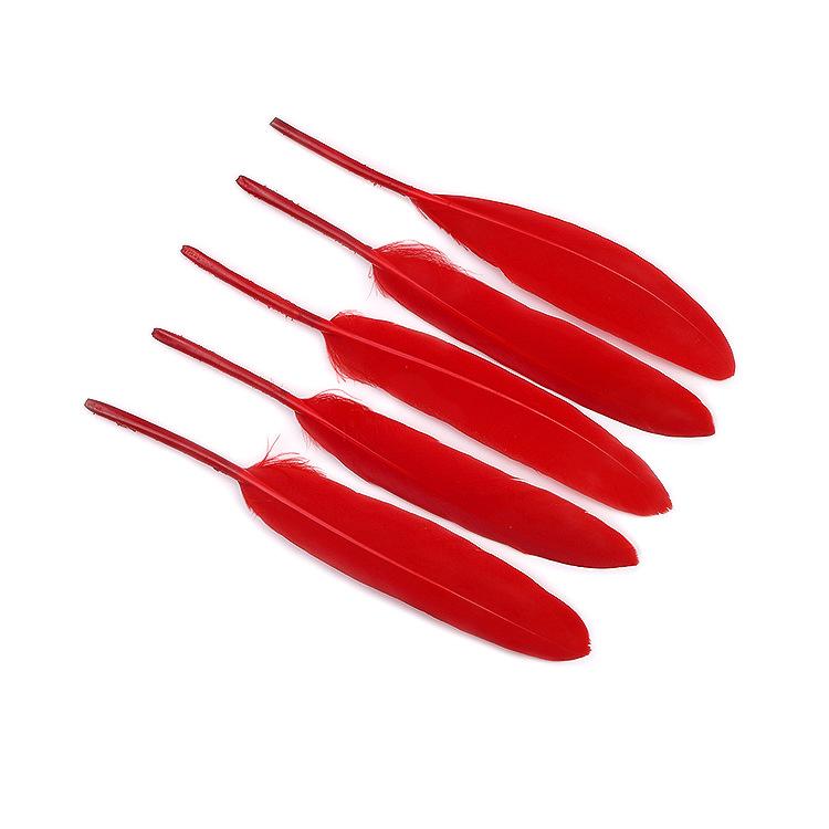50Pcs20 Colors Colored Goose Feather Small Straight Knife Feather Diy Colored Feather Kindergarten Handmade Feather