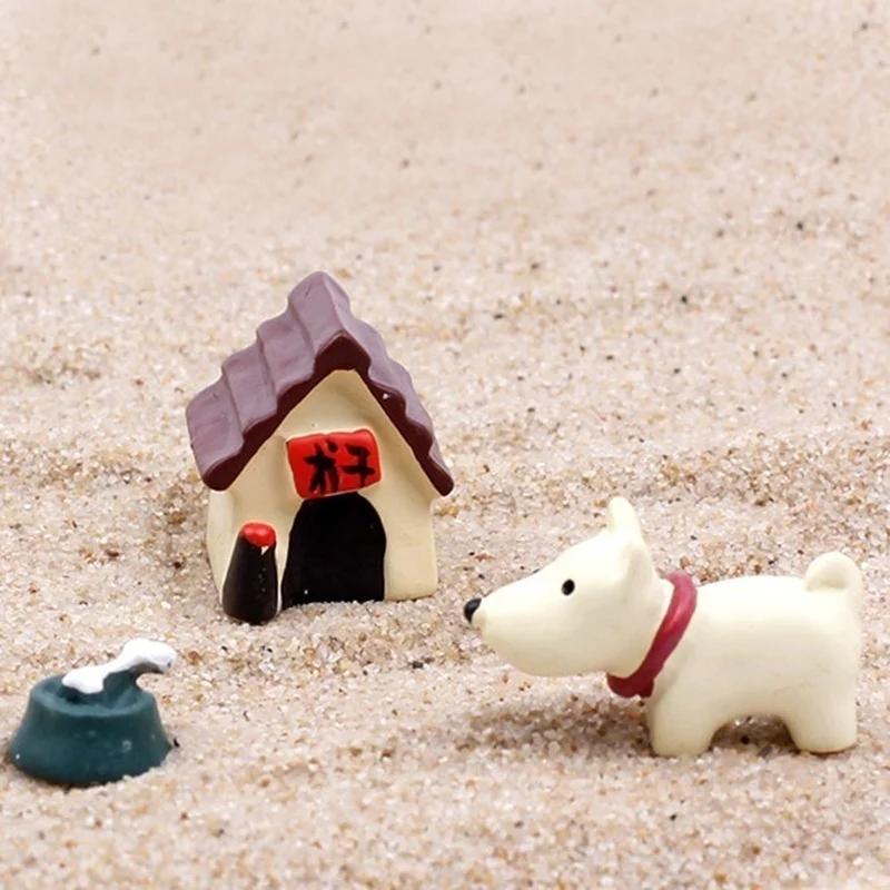 Creativity DIY Succulent Plants Pot Culture Micro Lands Craft Fairy Dog House Decoration Accessories