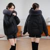 New fashion cotton clothes women's warm big fur collar temperament short women's cotton-padded clothes jacket
