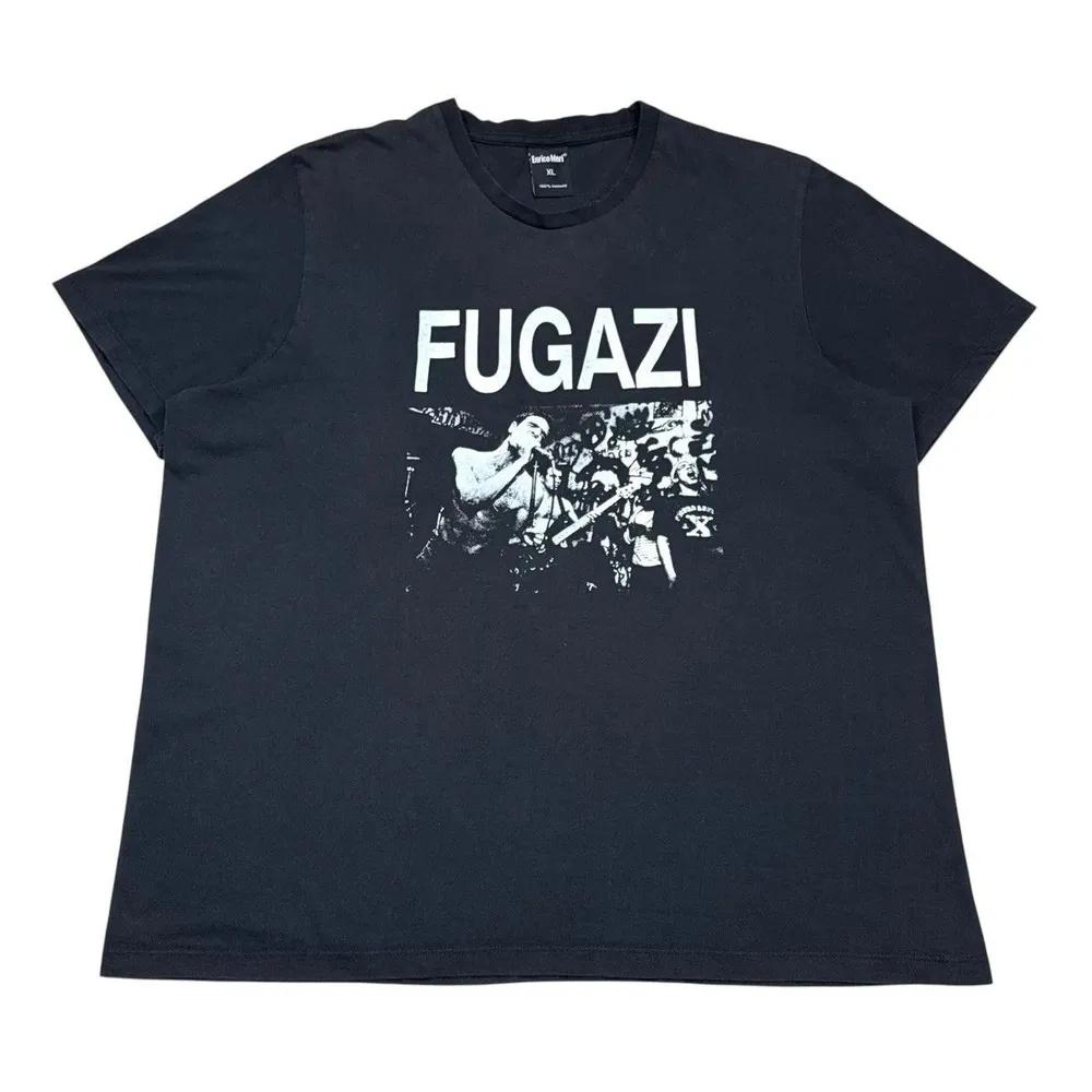 Unisex Short Sleeve Crew Neck Cotton T Shirt Fugazi Band XL