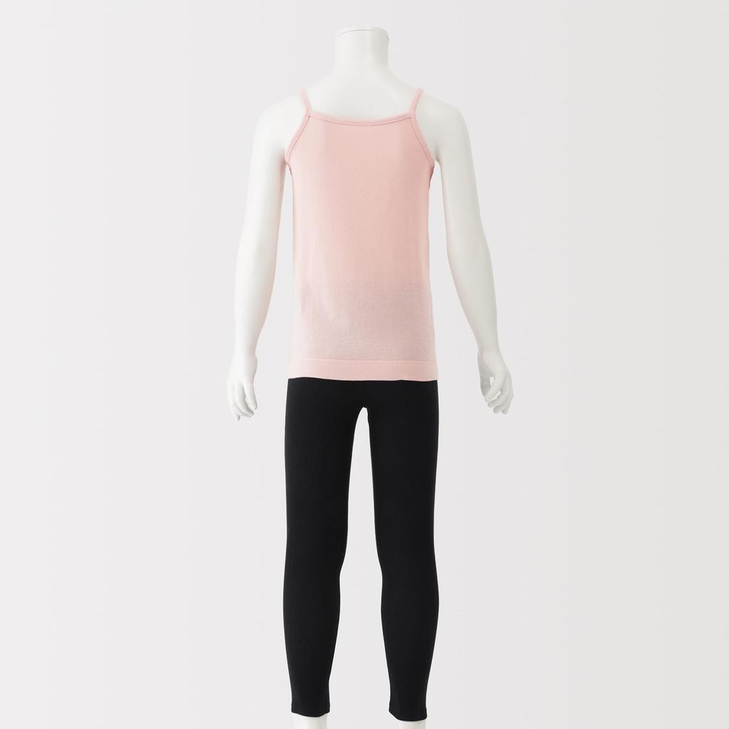 MUJI Smooth Cotton Camisole for Light Size 110 Kids' (Innerwear) Girls, FF0P1A6S, Pink,