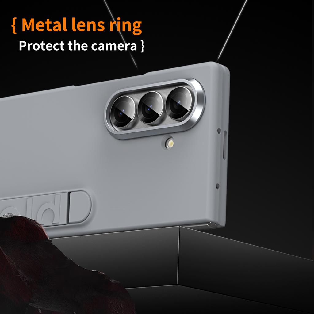 Suitable For Samsung Galaxy Z Fold 8 Ultra 7 6 5 Folding Phone Case, For Z Fold 8 Wide Skin Feel Tempered Glass Film Phone Cover