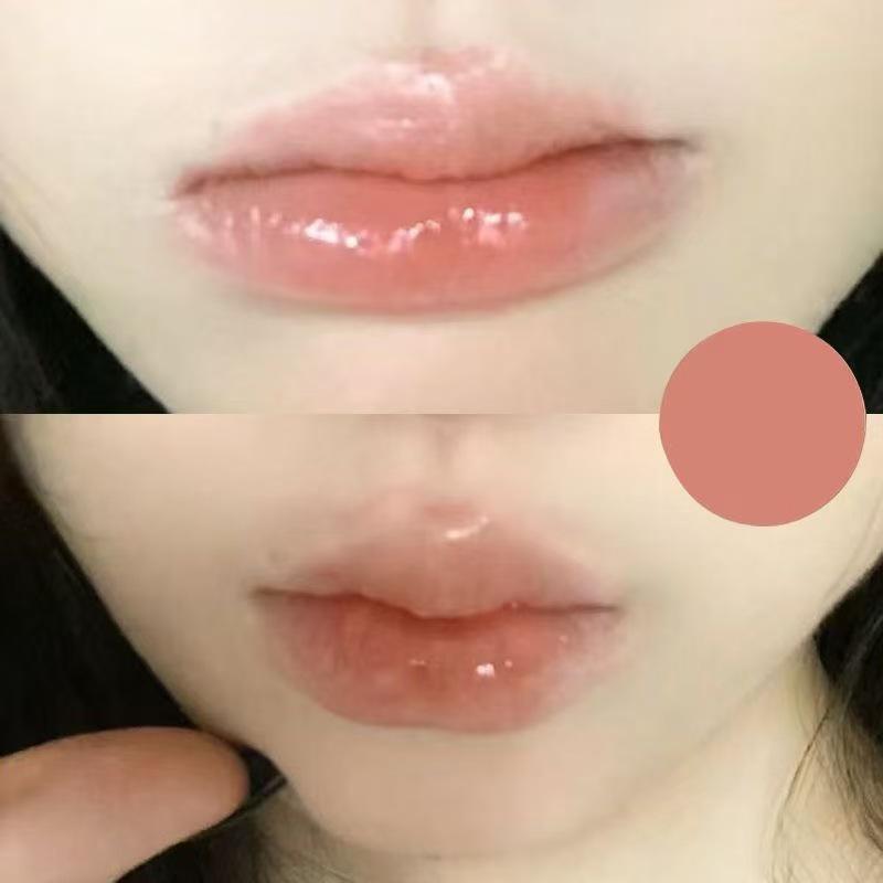 Radiant Rose Mirror Lip Gloss: Long-lasting, Moisturizing, Non-Fading, Perfect for Student Parties and No-Makeup Looks.