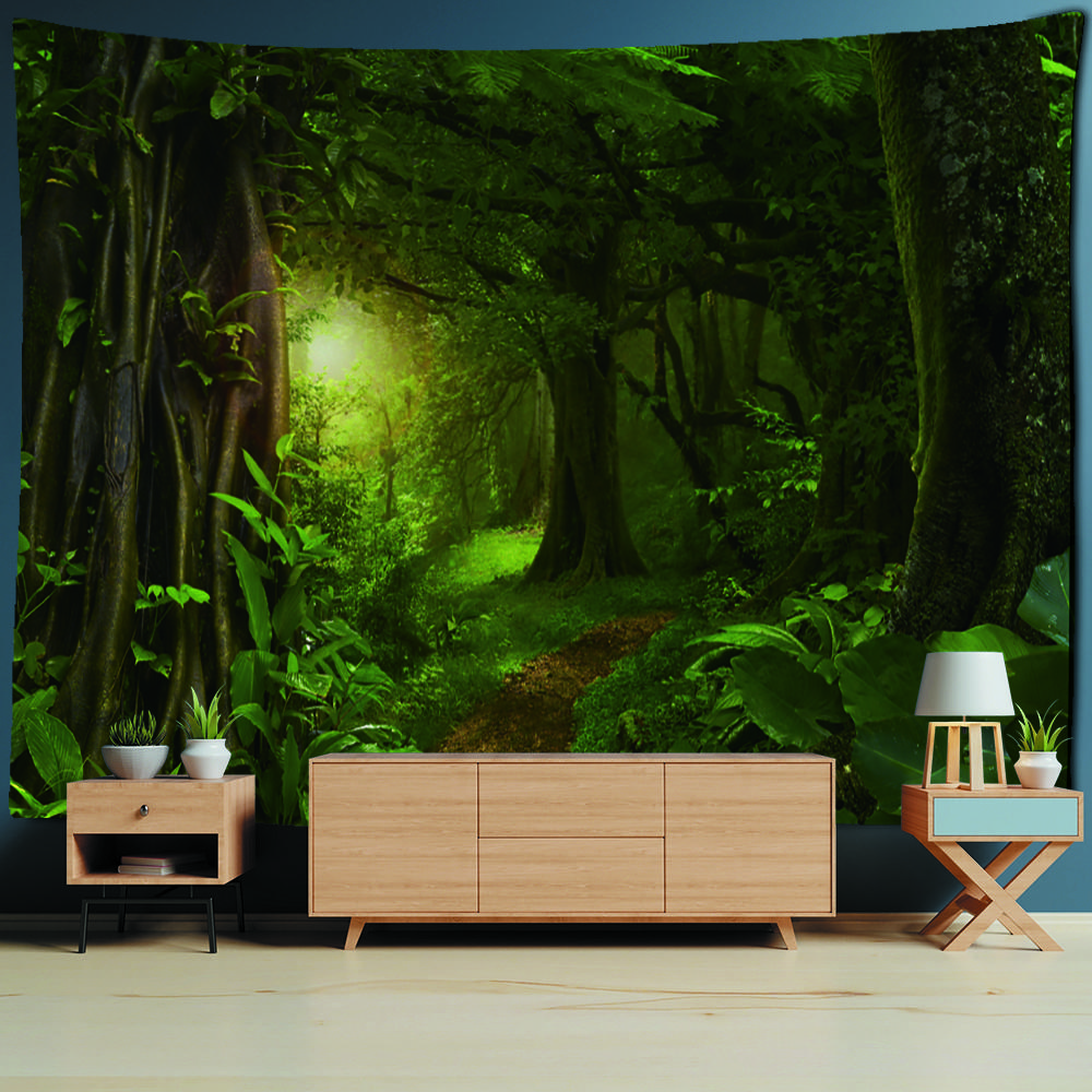 

Сказочный лесной гобелен настенный красивый тропический пейзаж богемный хиппи тапиз комната фон настенный декор 200x150cm