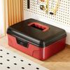 Tool Organizer with Compartments Large Capacity Stackable Tool Chest Storage Box with Combination Lock Sturdy Construction