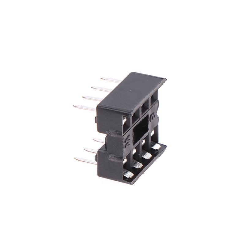 20Pcs Dip-8Pic Round Hole 8 Pins 2.54Mm Dip Dip8 Ic Sockets Adaptor Solder Type 8 Pin Chip Base Circuit Ic Connector