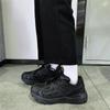 Shoes Women's Lightweight Platform Hong Kong Style Dad Shoes Women's 2025 New Spring Black Campus Style Couple Casual Shoes