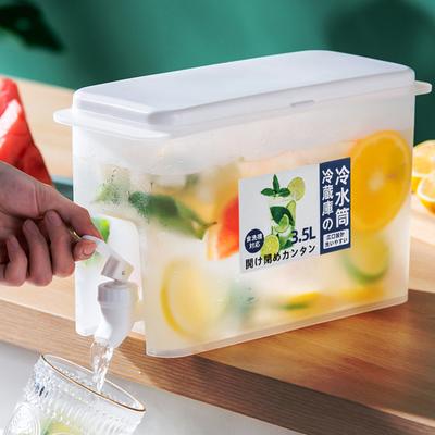 Cold Water Kettle with Faucet 3.5/5LBeverage Dispenser Water Jug Lemonade Drink Container Water Pitcher for Refrigerator Kitchen