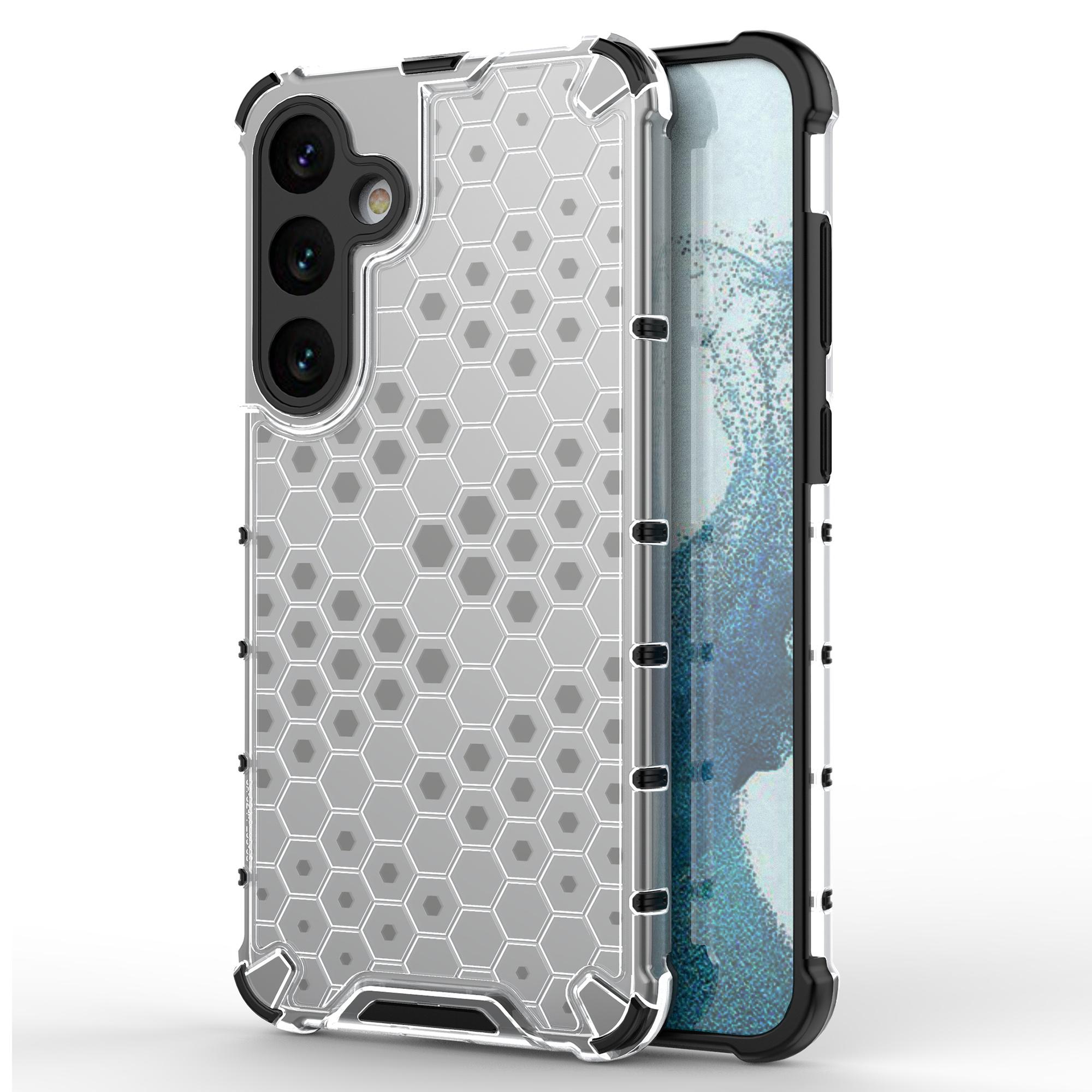 For Samsung Galaxy S25+ Case PC+TPU Phone Cover Honeycomb Shape A