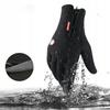 Sports Gloves -30C Unisex Zipper Anti-Slip Foam Touch Screen Lining