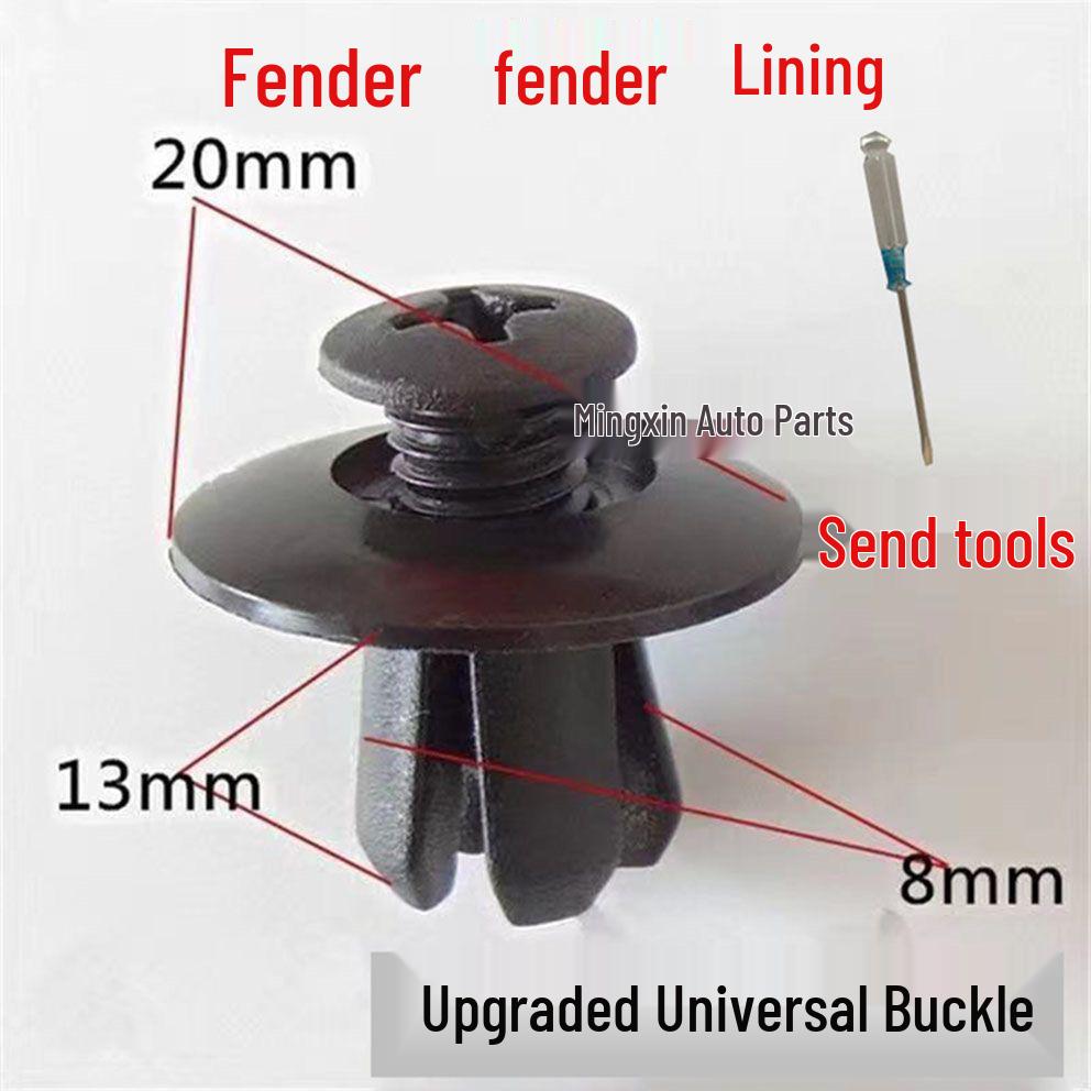 Univerzální auto 8mm rozpínací šroubový klip pro podběh a lapač nečistot