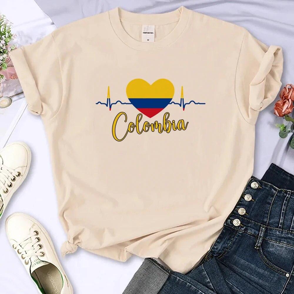 

Colombia t-shirts women graphic Japanese tshirt girl anime clothing Unisex L