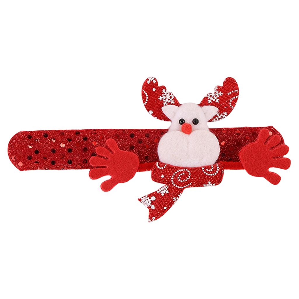 12Pcs Christmas Slap Bracelets Holiday Slap Wristbands For Kids Adult Christmas Party Supplies Stocking Fillers