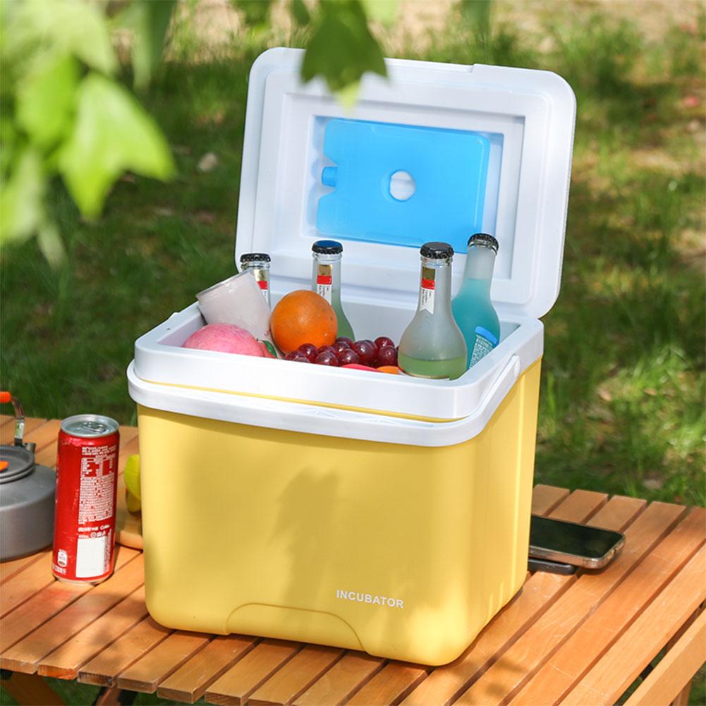 15L Camping Cooler Box Insulated Ice Chest Portable Ice Bucket Outdoor Hard Cooler for BBQ Camping Picnic
