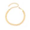 304 Stainless Steel Stylish Bracelets Gold Color Silver Color Leaf Fashion Jewelry Gift For Women Girl 16cm(6 2/8") Long,1 Piece