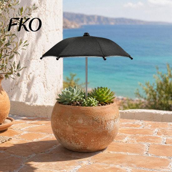 Outdoor Plant Umbrella for Plants, Sun Shade Cover Potted Plants Balcony Protector & Garden Beds, Flower UV Protection with Stake