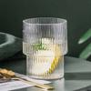 6/4Pcs Vertical Stripe Ribbed Glass Coffee Mug Heat-Resistant Transparent Water Cups Drinking Milk Beer Tea Juice Wine Set Gifts