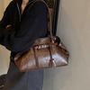 Vintage Style Womens Crossbody Bag Crafted From Pu With Zippered Inner Storage