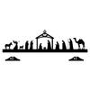 Metal Scene Christmas Decoration Resistant Outdoor Holiday Ornament For Church Home