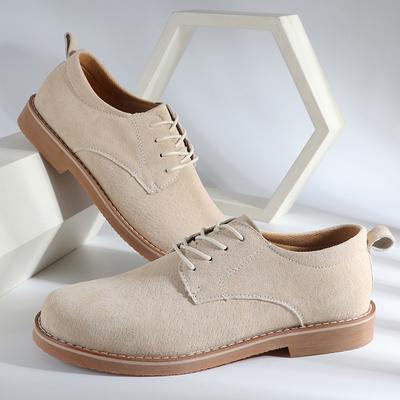 Scarpe casual in pelle da uomo fatte a mano Scarpe Oxford classiche in pelle scamosciata Scarpe comode da lavoro Calzature formali da tempo libero